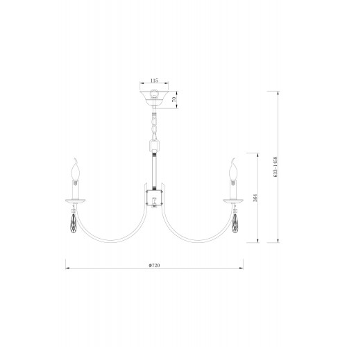 Люстра Freya Crystal Forte FR1006PL-08G