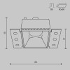 Встраиваемый светильник Technical DL051-01-GU10-SQ-WMG