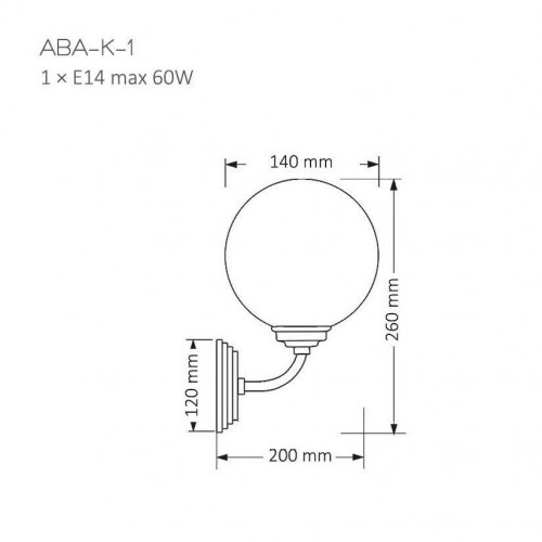 Бра Kutek MOOD ABA-K-1 (N)