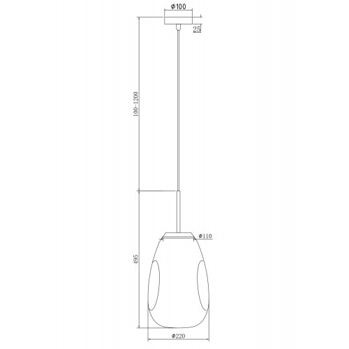 Подвесной светильник Maytoni Mabell P013PL-01G