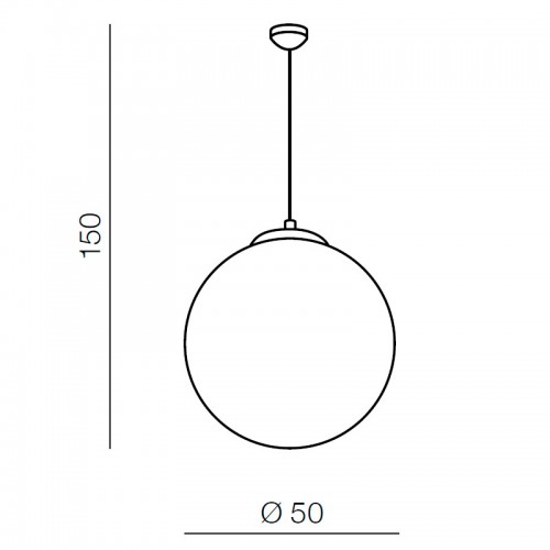 Люстра подвесная Azzardo White ball 50 AZ1329