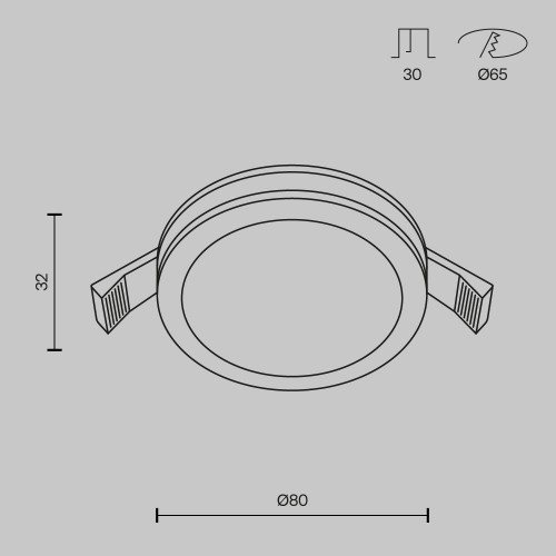 Встраиваемый светильник Phanton 7W DL303-L7B