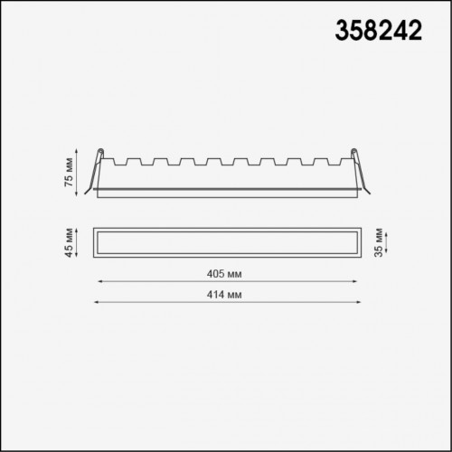 Встраиваемый светильник Novotech HIELO 30W 358242