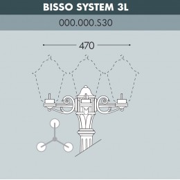 Консоль для паркового фонаря Fumagalli консоль BISSO 000.000.S30.A0