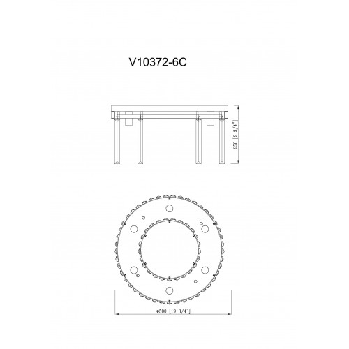 Люстра Moderli Avista V10372-6C