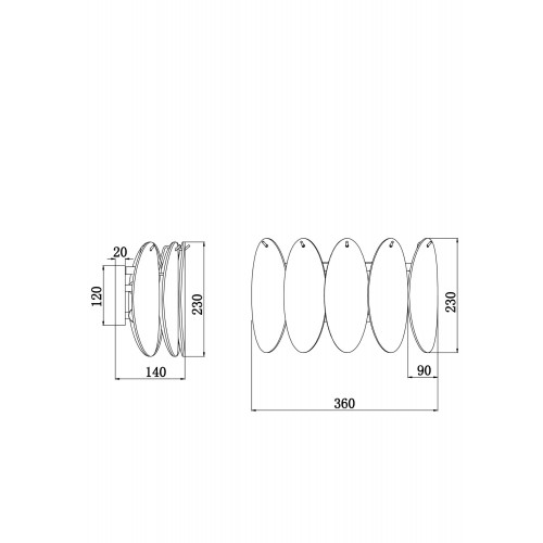 Настенный светильник (бра) Freya Modern Demure FR5189WL-02CH