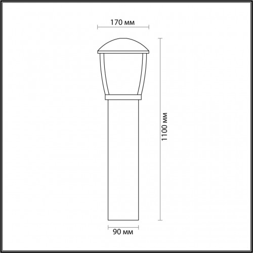 Уличный светильник Odeon Light Tako 4051/1F