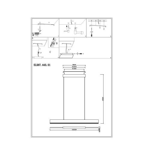 Подвесной светильник Percetti SL567.443.01