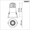 Встраиваемый светодиодный светильник с переключателем цветовой температуры NovoTech SPOT LANG 358907