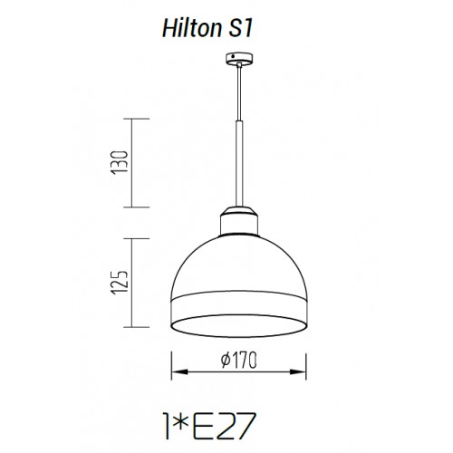 Подвесной светильник TopDecor Hilton S1 12