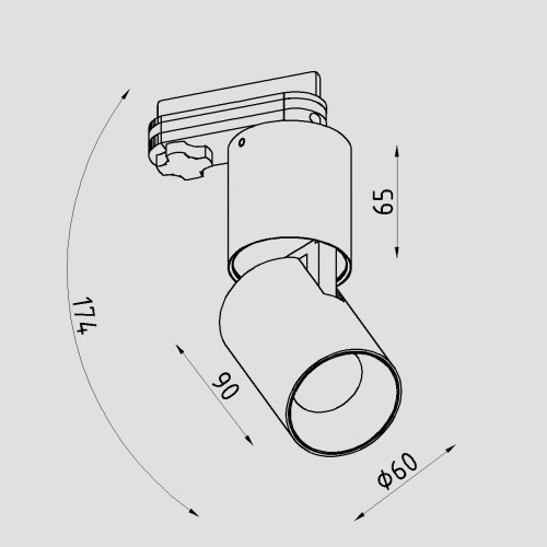 Светильник трековый Lighttech Column LTM03009