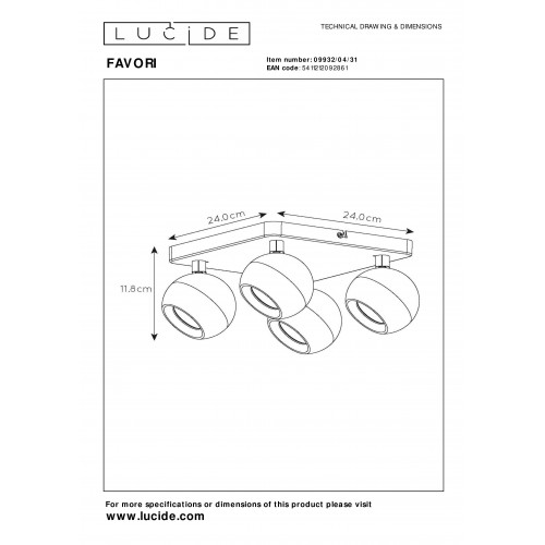 Спот Lucide FAVORI 09932/04/31