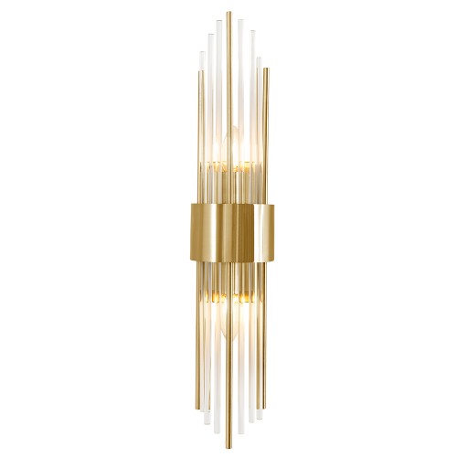 Бра Crystal Lux ATENTO ATENTO AP2 BRASS/TRANSPARENTE