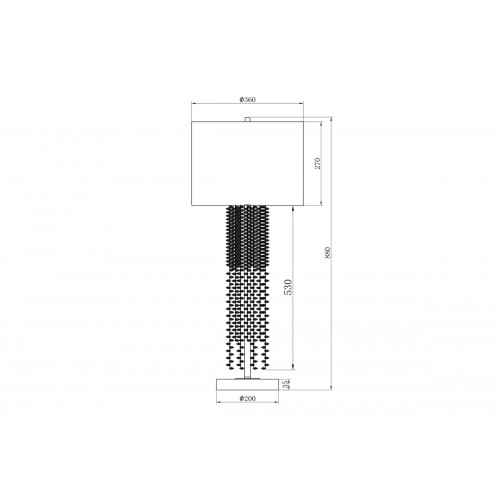 Лампа настольная плафон белый K2KR0700T-1