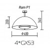 Потолочный светильник TopDecor Ram P1 10