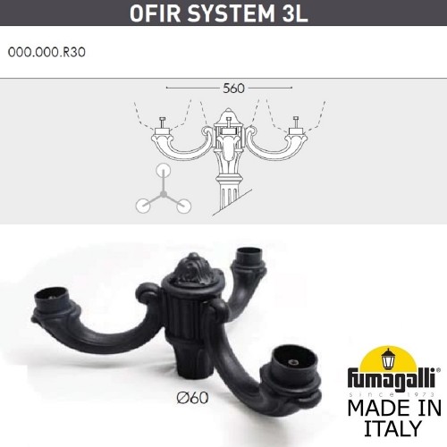 Парковый фонарь Fumagalli SIMON U33.202.R30.AYH27