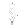 Светодиодная лампа Lightstar E14 6W 3000K 933702