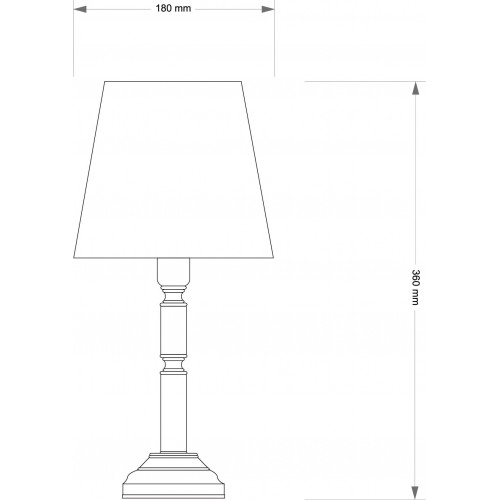 Настольная лампа Kutek N ABAZUR N-LG-1(P/A)