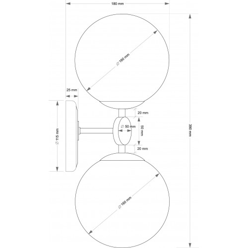 Бра Kutek DIMARO DIM-K-2(P)