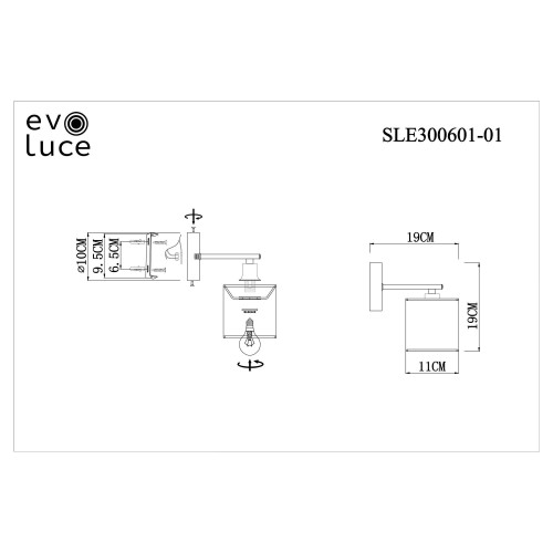 Бра Evoluce Essenza SLE300601-01