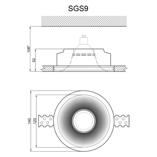 Гипсовый светильник Artpole SGS9