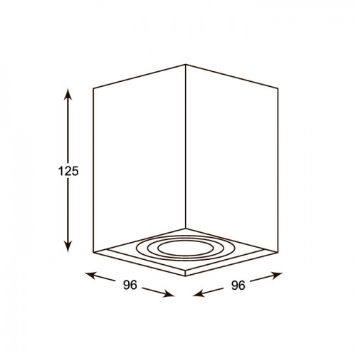 Потолочный светильник Zumaline QUADRO 89200-WH